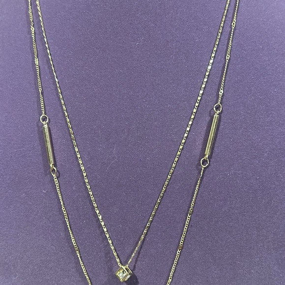 Louis Vuitton #318 Lock & Key on NWT Sonoma Layered Necklace Goldplated - Picture 11 of 12